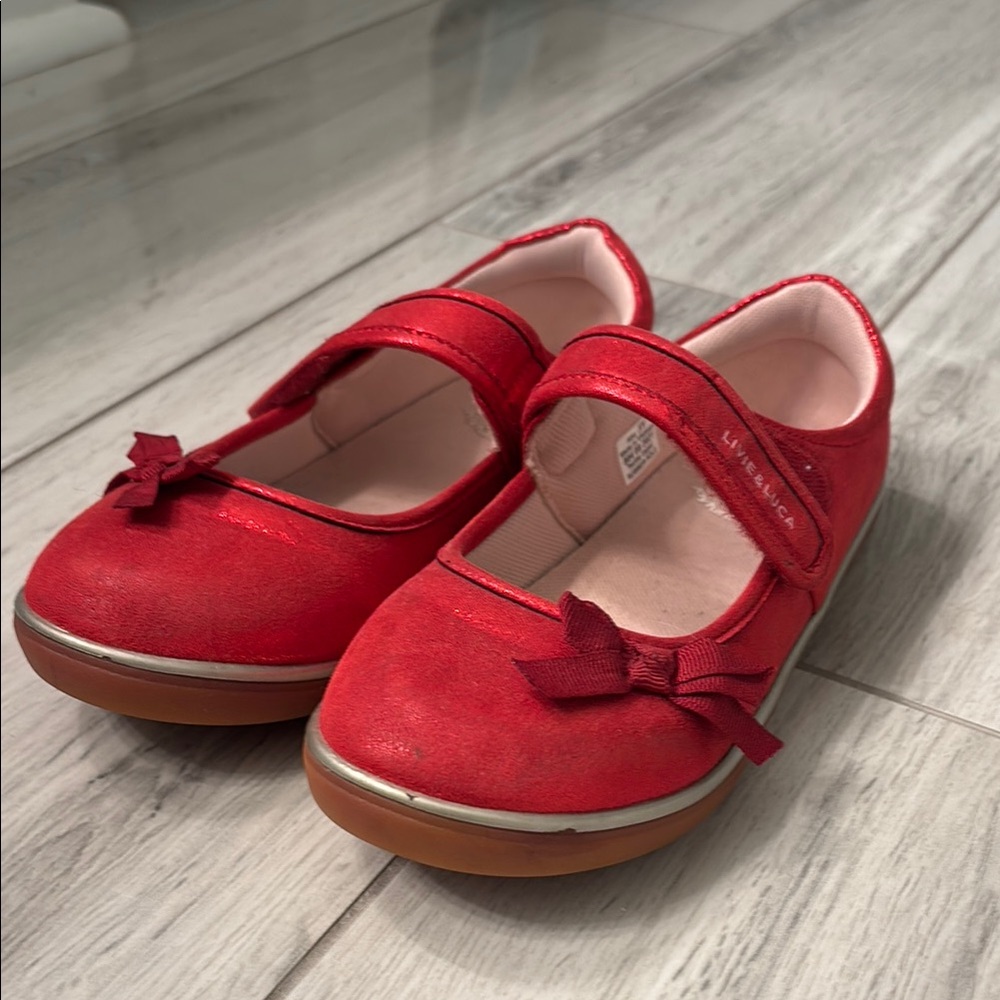 Livie & Luca Red Kids Shoes with Bow